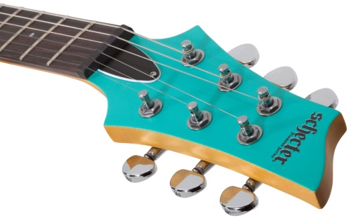 SCHECTER C-6 DELUXE SATIN AQUA фото 9